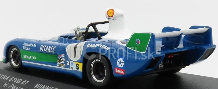 Ixo-models Matra simca Ms670b 3.0l V12 Team Matra Sport N 7 Winner 24h Le Mans 1974 H.pescarolo - G.larrousse 1:43 Bluette Green White