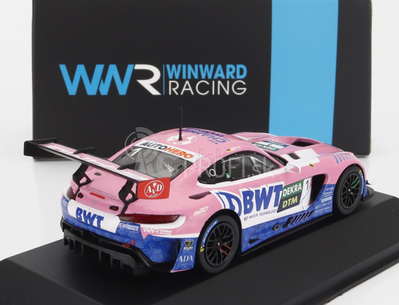 Ixo-models Mercedes benz Gt3 Amg Team Winward Racing N 1 Dtm Sezóna 2022 M.gotz 1:43 Ružová Biela Svetlo Modrá