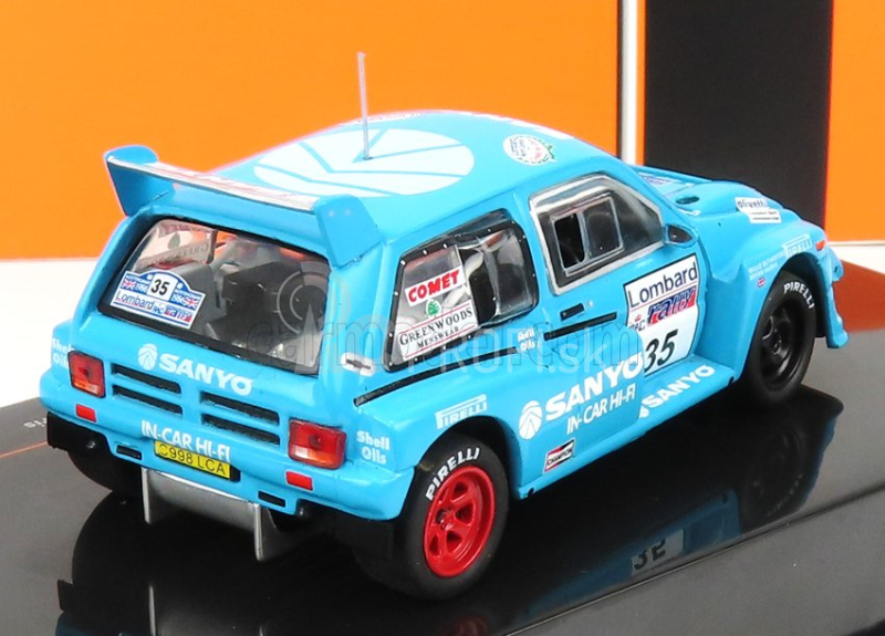 Ixo-models MG Metro 6r4 N 35 Rally Rac Lombard 1986 B.harris - W.rutherford 1:43 Svetlomodrá