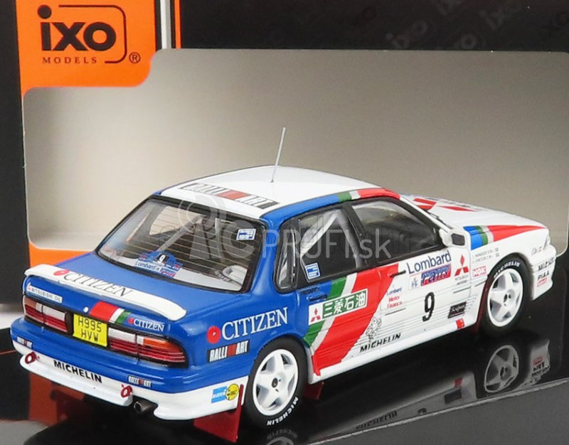 Ixo-models Mitsubishi Galant Vr-4 N 9 2nd Rally Rac Lombard 1990 K.eriksson - S.parmander 1:43 Biela červená modrá