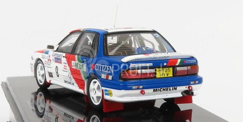 Ixo-models Mitsubishi Galant Vr-4 N 9 2nd Rally Rac Lombard 1990 K.eriksson - S.parmander 1:43 Biela červená modrá