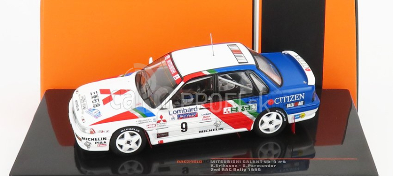 Ixo-models Mitsubishi Galant Vr-4 N 9 2nd Rally Rac Lombard 1990 K.eriksson - S.parmander 1:43 Biela červená modrá