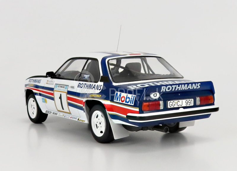 Ixo-models Opel Ascona 400 Team Rothmans N 1 2nd Rally Acropolis 1982 W.rohrl - C.geistdorfer 1:18 Biela modrá červená