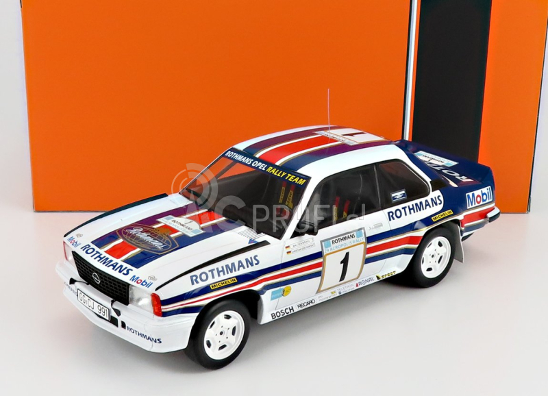 Ixo-models Opel Ascona 400 Team Rothmans N 1 2nd Rally Acropolis 1982 W.rohrl - C.geistdorfer 1:18 Biela modrá červená