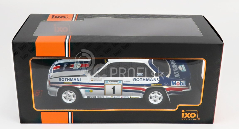 Ixo-models Opel Ascona 400 Team Rothmans N 1 2nd Rally Acropolis 1982 W.rohrl - C.geistdorfer 1:18 Biela modrá červená