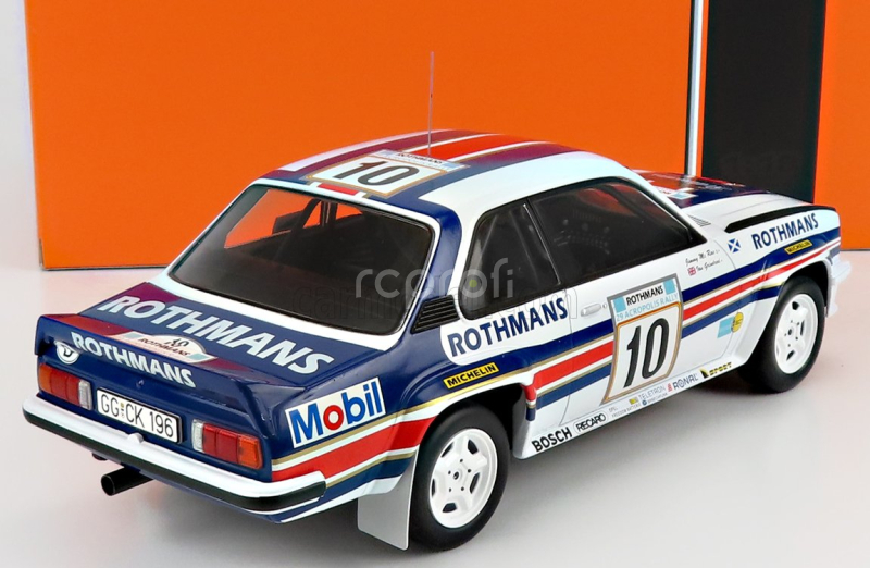 Ixo-models Opel Ascona 400 Team Rothmans N 10 Rally Acropolis 1982 J.mcrae - I.grindrod 1:18 Biela modrá červená