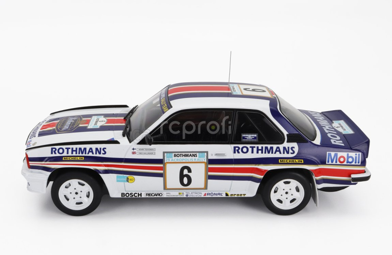 Ixo-models Opel Ascona 400 Team Rothmans N 6 3rd Rally Acropolis 1982 H.toivonen - F.gallagher 1:18 Biela modrá červená