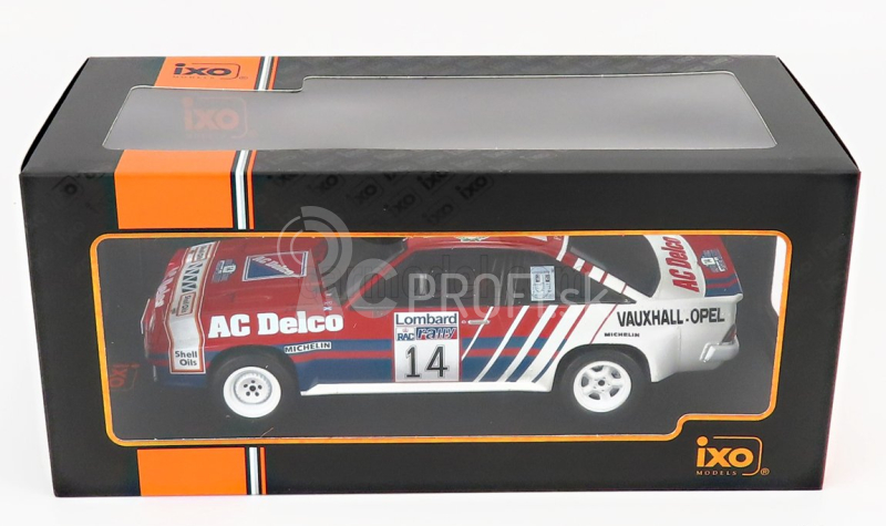 Ixo-models Opel Manta B 400 N 14 Rally Rac Lombard 1985 J.mcrae - I.grindrod 1:18 Červená modrá biela