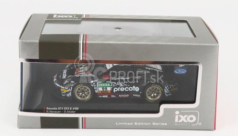 Ixo-models Porsche 911 991-2 Gt3 R Precote Herbert Motorsport Team N 99 Adac Gt Masters 2020 S.muller - R.renauer 1:43 Čierna červená