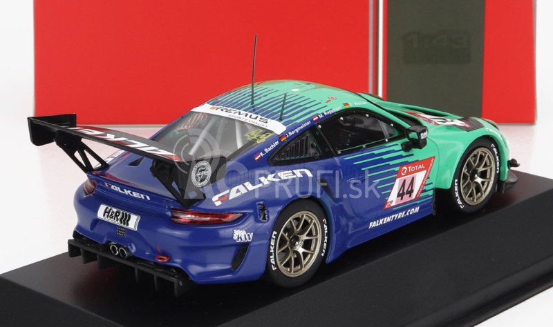 Ixo-models Porsche 911 991-2 Gt3 R Team Falken Motorsport N 44 24h Nurburgring 2019 Klaus Bachler - Jorg Bergmeister - Martin Ragginger - Dirk Werner 1:43 2 Tones Blue