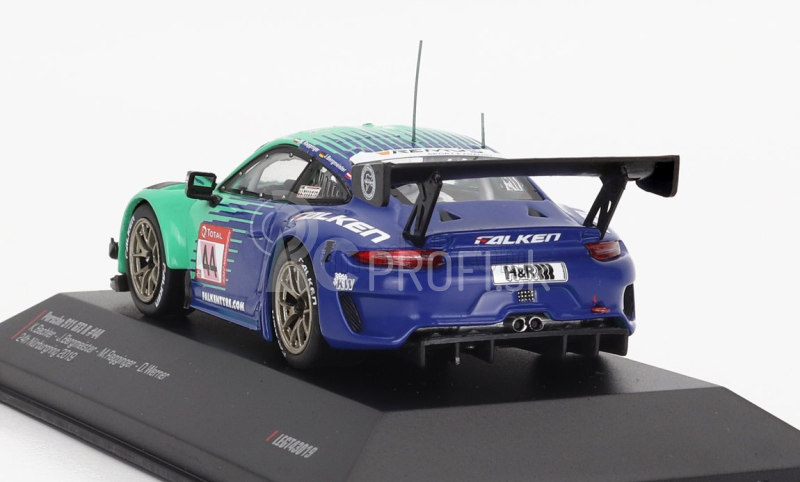 Ixo-models Porsche 911 991-2 Gt3 R Team Falken Motorsport N 44 24h Nurburgring 2019 Klaus Bachler - Jorg Bergmeister - Martin Ragginger - Dirk Werner 1:43 2 Tones Blue