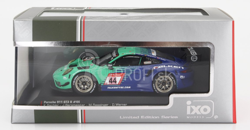 Ixo-models Porsche 911 991-2 Gt3 R Team Falken Motorsport N 44 24h Nurburgring 2019 Klaus Bachler - Jorg Bergmeister - Martin Ragginger - Dirk Werner 1:43 2 Tones Blue