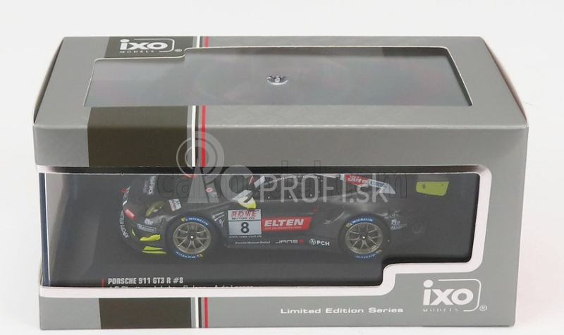 Ixo-models Porsche 911 991-2 Gt3-r Team Iron Force N 8 Vln1 Adac Nurburgring 2019 L.luhr - A.de Leener - J.e.slooten 1:43 Carbon Black