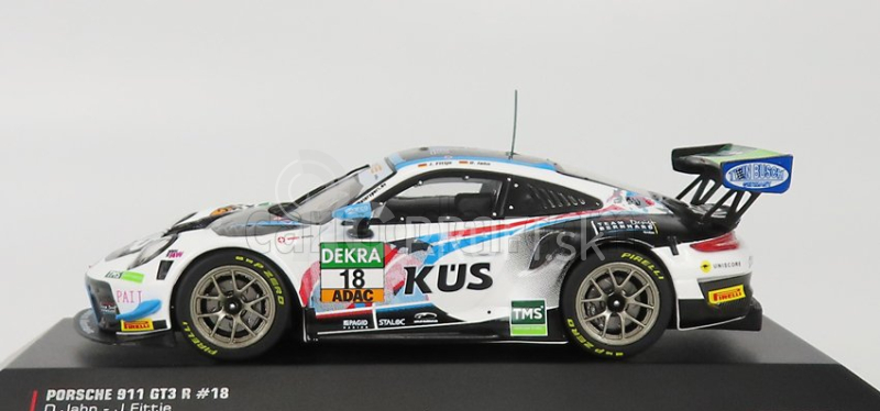 Ixo-models Porsche 911 991-2 Gt3 R Team Kues 75 Bernhard N 18 Adac Gt Masters 2020 Jahn - Fittje 1:43 Biela čierna