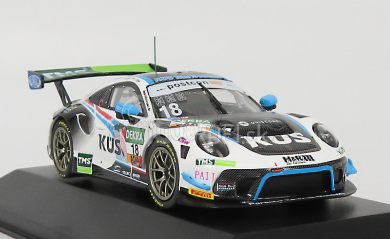 Ixo-models Porsche 911 991-2 Gt3 R Team Kues 75 Bernhard N 18 Adac Gt Masters 2020 Jahn - Fittje 1:43 Biela čierna