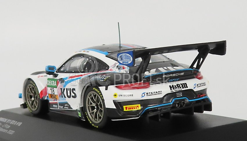 Ixo-models Porsche 911 991-2 Gt3 R Team Kues 75 Bernhard N 18 Adac Gt Masters 2020 Jahn - Fittje 1:43 Biela čierna