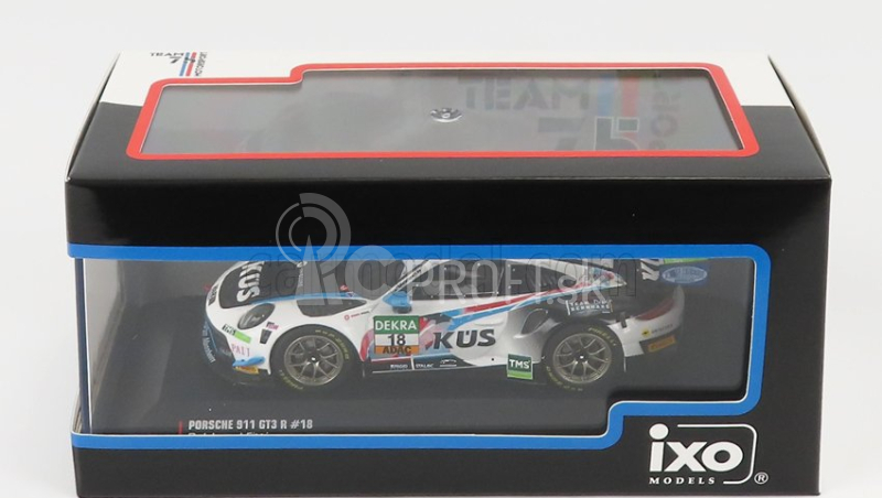 Ixo-models Porsche 911 991-2 Gt3 R Team Kues 75 Bernhard N 18 Adac Gt Masters 2020 Jahn - Fittje 1:43 Biela čierna