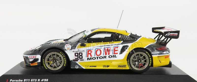 Ixo-models Porsche 911 991-2 Gt3 R Team Rowe Racing N 98 5th 24h Spa 2019 S.muller - R.dumas - M.jaminet 1:43 Sivá Biela Žltá