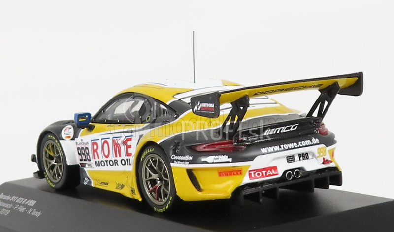 Ixo-models Porsche 911 991-2 Gt3 R Team Rowe Racing N 998 2nd 24h Spa 2019 F.makowiecki - P.pilet - N.tandy 1:43 Sivá Biela Žltá