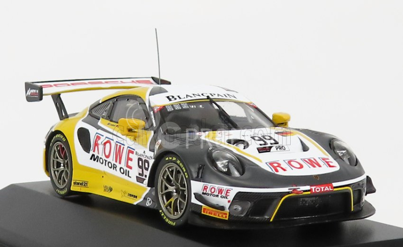 Ixo-models Porsche 911 991-2 Team Rowe Racing N 99 7th 24h Spa 2019 D.olsen - M.campbell - D.werner 1:43 Sivá Biela Žltá