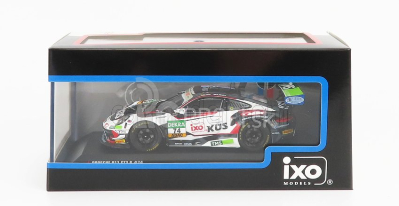 Ixo-models Porsche 911 991 Gt3 R Team Kus 75 Bernhard N 74 Adac Gt Masters 2021 J.fittje - D.pereira 1:43 Biela čierna červená