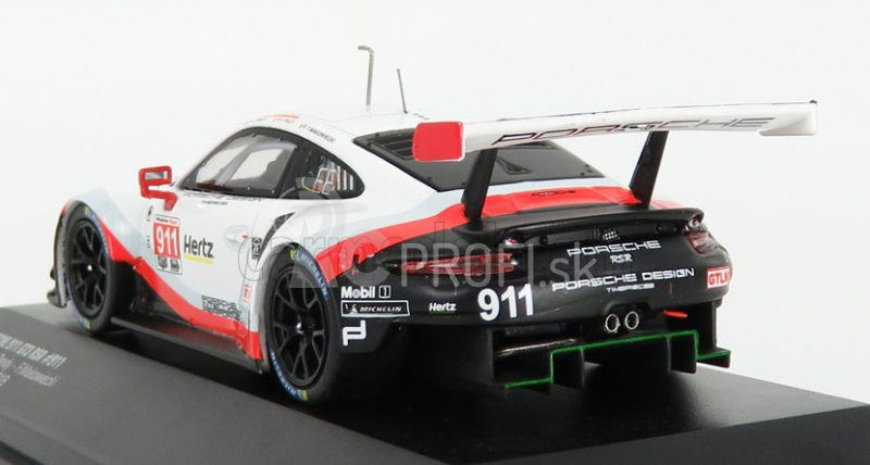 Ixo-models Porsche 911 991 Rsr Porsche Gt Team N 911 24h Daytona 2018 F.makowieckie - P.pilet - N.tandy 1:43 Biela čierna červená