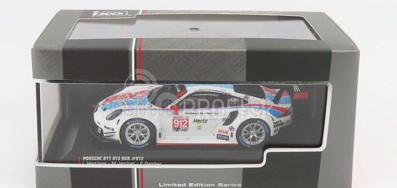 Ixo-models Porsche 911 991 Rsr Porsche Gt Team N 912 3rd Gtlm Class 24h Daytona 2019 Bamber - Jaminet - Vanthoor 1:43 Biela