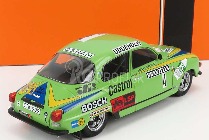 Ixo-models Saab 96 V4 N 4 Winner Rally Sweden 1976 P.eklund - B.cederberg 1:18 Zelená