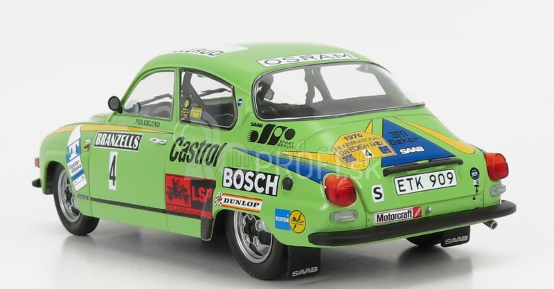 Ixo-models Saab 96 V4 N 4 Winner Rally Sweden 1976 P.eklund - B.cederberg 1:18 Zelená