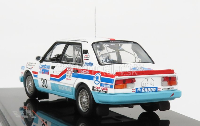 Ixo-models Škoda 130l N 30 Rally Rac Lombard 1987 L.krecek - B.moti 1:43 Biela svetlomodrá