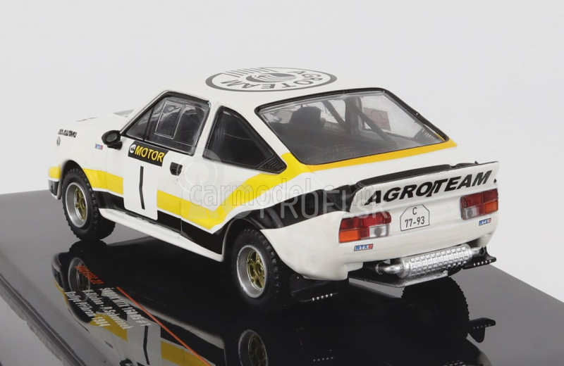 Ixo-models Škoda 160rs Mtx N 1 Rally Příbram 1984 V.blahna - P.scovanek 1:43 Biela Čierna Žltá