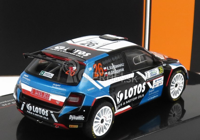 Ixo-models Škoda Fabia Rally2 Evo N 26 Rally Monza 2021 K.kajetanowicz - M.szczepaniak 1:43 Modrá Čierna Biela