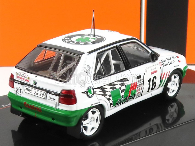 Ixo-models Škoda Felicia Kit Car N 16 Rally Tour De Corse 1995 E.triner - P.stanc 1:43 Bielo-zelená