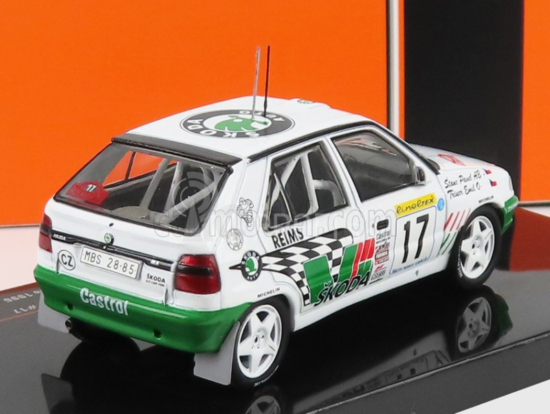 Ixo-models Škoda Felicia N 17 Rally Montecarlo 1996 E.triner - P.stanc 1:43 Bielo-zelená