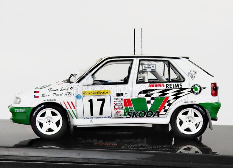 Ixo-models Škoda Felicia N 17 Rally Montecarlo 1996 E.triner - P.stanc 1:43 Bielo-zelená