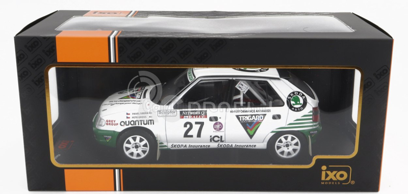 Ixo-models Škoda Felicia N 27 Rally Rac Lombard 1995 P.sibera - P.gross 1:18 Bielozelená