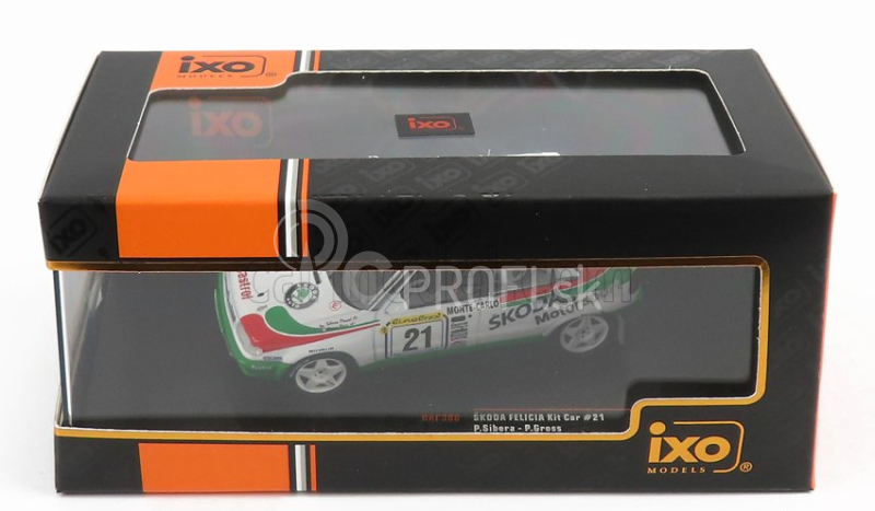 Ixo-models Škoda Felicia Team Škoda Motorsport N 21 Rally Montecarlo 1997 P.sibera - P.gross 1:43 Biela zelená červená