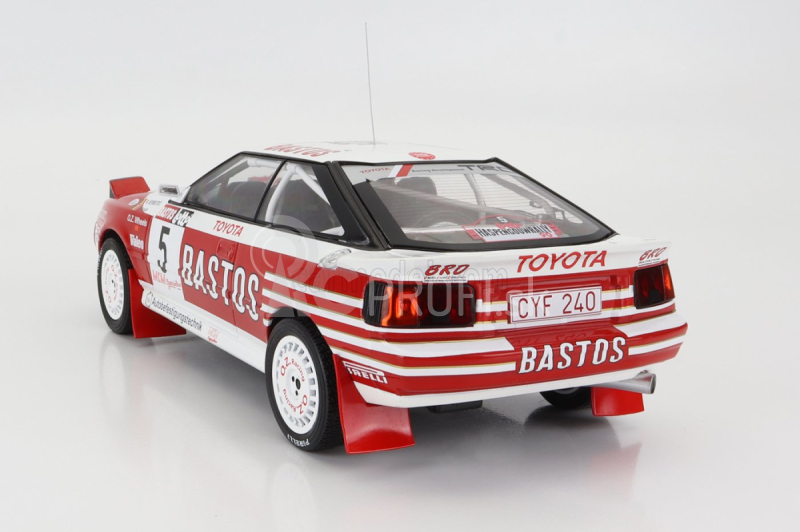 Ixo-models Toyota Celica Gt-four St165 Bastos N 5 Rally Haspengouw 1990 R.verreydt - G.biar 1:18 Červená Biela