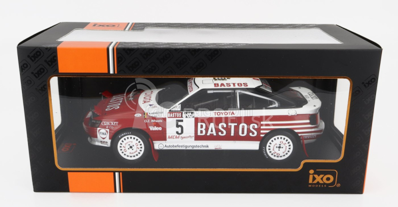 Ixo-models Toyota Celica Gt-four St165 Bastos N 5 Rally Haspengouw 1990 R.verreydt - G.biar 1:18 Červená Biela