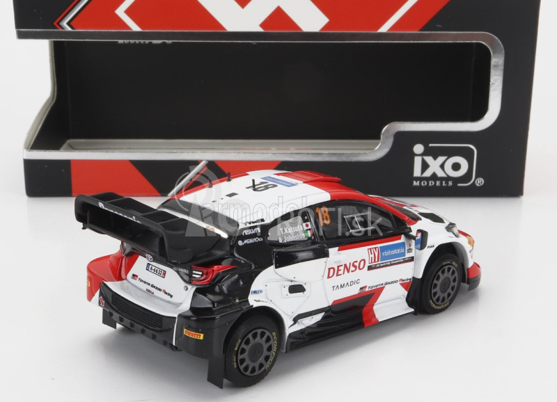 Ixo-models Toyota Yaris Gr Rally1 Team Toyota Gazoo Racing Wrt N 18 7th Rally Estland 2022 Takamoto Katsuta - Aaron Johnston 1:43 Biela červená čierna