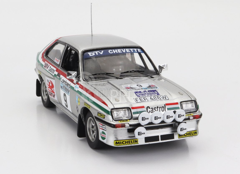 Ixo-models Vauxhall Chevette Hsr (nočná verzia) N 9 Rally Rac Lombard 1980 Pentti Airikkala - Risto Virtanen 1:43 Silver