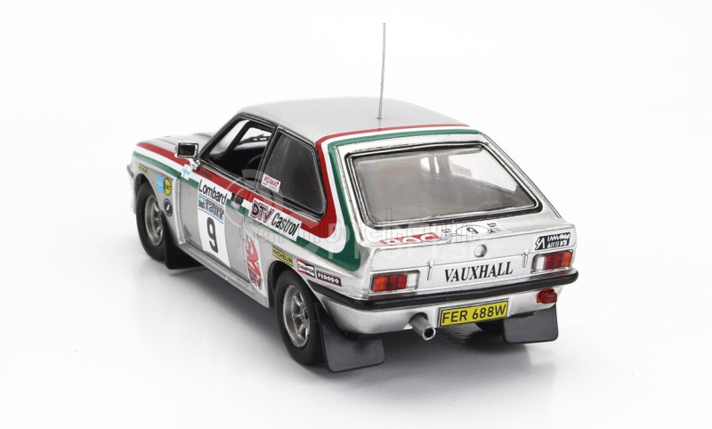 Ixo-models Vauxhall Chevette Hsr (nočná verzia) N 9 Rally Rac Lombard 1980 Pentti Airikkala - Risto Virtanen 1:43 Silver