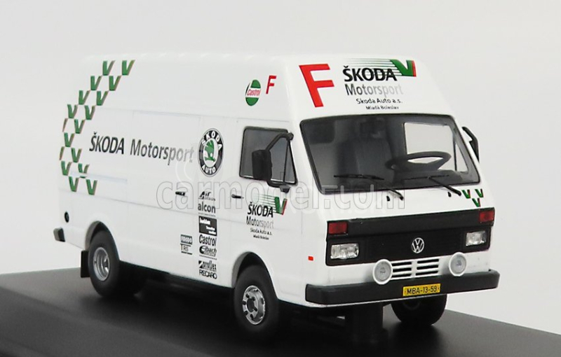 Ixo-models Volkswagen Lt45 Lwb Van Team Rally Škoda Motorsport Assistance 1985 1:43 Biela