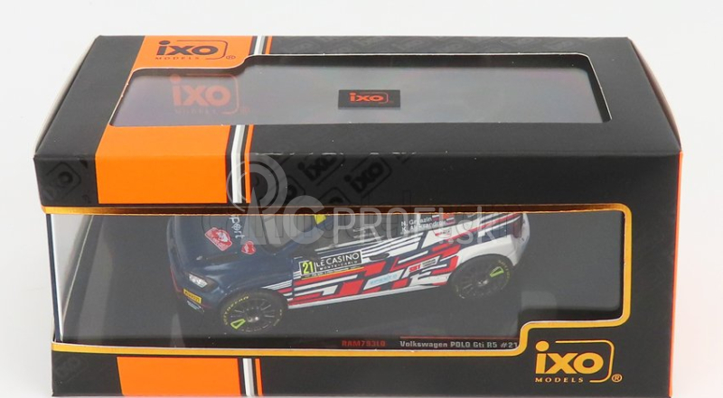 Ixo-models Volkswagen Polo Gti R5 N 21 Rally Montecarlo 2021 N.gryazin - K.aleksandrov 1:43 Modrá Biela Červená