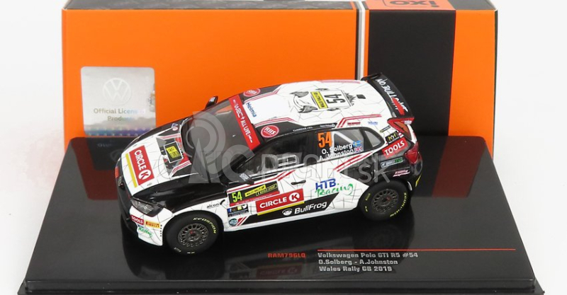 Ixo-models Volkswagen Polo Gti R5 N 54 Rally Wales 2019 O.solberg - A.johnston 1:43 Biela čierna červená