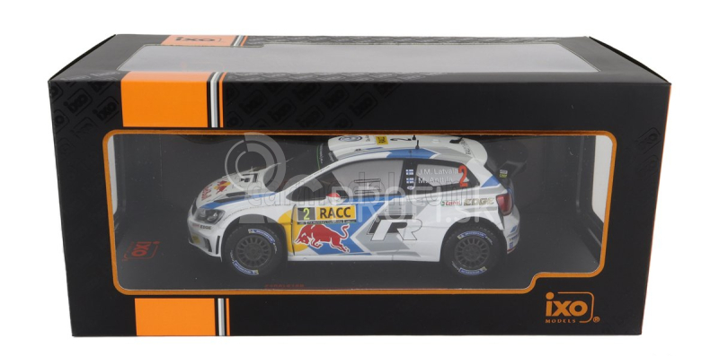 Ixo-models Volkswagen Polo R Wrc Red Bull N 2 Rally Catalunya 2014 J.m.latvala - M.anttila 1:24 Biela Modrá Žltá