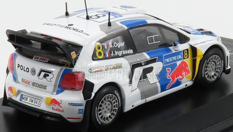 Ixo-models Volkswagen Polo R Wrc Team Volkswagen Motorsport N 8 Rally Finland 2013 S.ogier - J.ingrassia 1:43 Biela Modrá Šedá