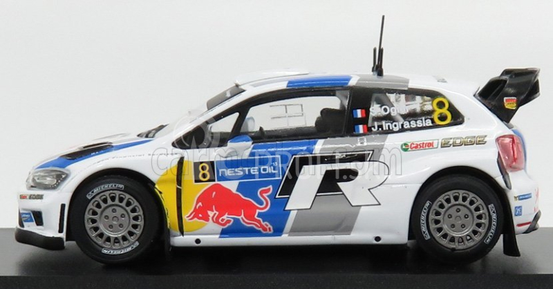 Ixo-models Volkswagen Polo R Wrc Team Volkswagen Motorsport N 8 Rally Finland 2013 S.ogier - J.ingrassia 1:43 Biela Modrá Šedá