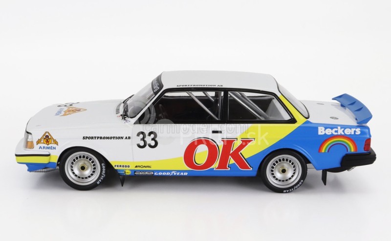 Ixo-models Volvo 240 Turbo Team Beckers N 33 Zolder Etcc 1985 P.g.andersson - G.petersson - M.linden 1:18 Biela Žltá Modrá