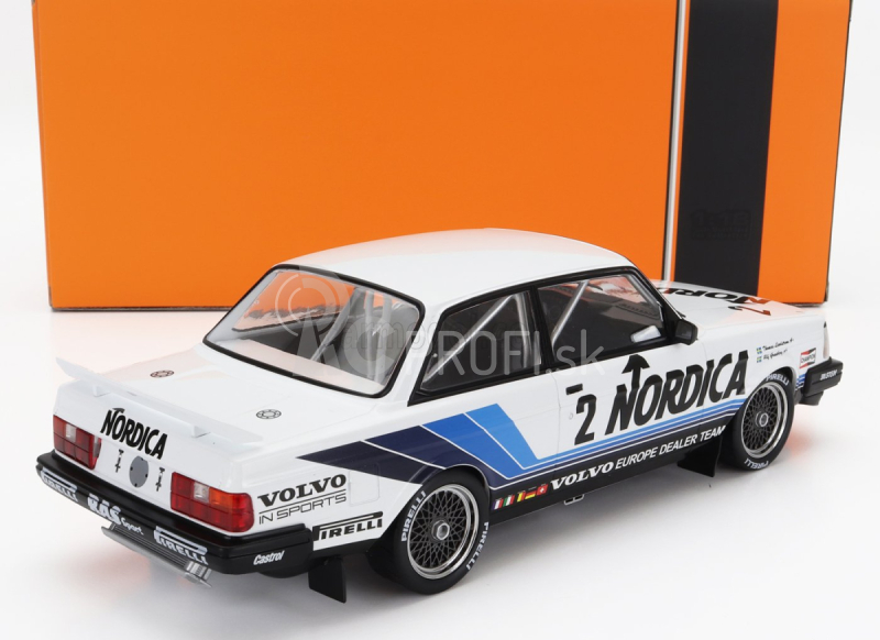 Ixo-models Volvo 240 Turbo Team Nordica Ras Sport N 2 Brno Etcc 1986 U.granberg - T.lindstrom 1:18 Biela svetlomodrá